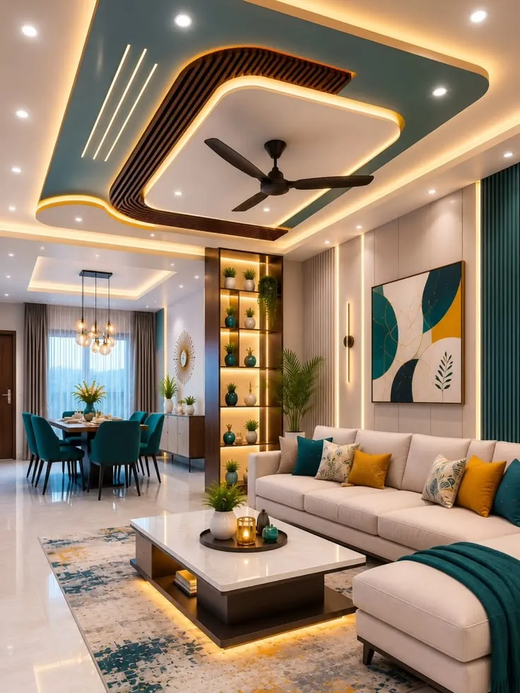 Living room false ceiling design